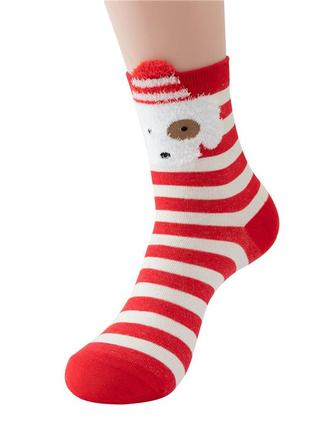 1-92/1 новорічні шкарпетки різдвяні комплект 3 пари шкарпеток носков женские носки2 фото