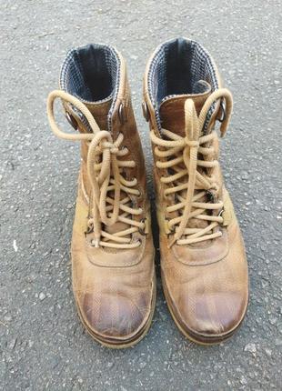 27 см утеплённые кожаные ботинки sorel черевики шкіряні.5 фото