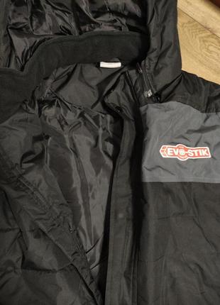 Makron siva 3xl ( 54 р ) большой размер зимняя длинная куртка плащ черная с капюшоном мужская спортивная мужская футбольная8 фото