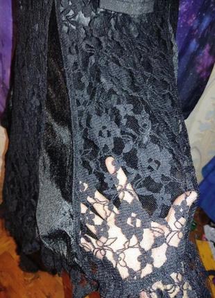 Крутая готическая ведьмбская виканская вампирская юбка в викторианском стиле raven оригинального кроя3 фото