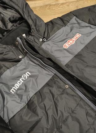 Makron siva 3xl ( 54 р ) большой размер зимняя длинная куртка плащ черная с капюшоном мужская спортивная мужская футбольная9 фото