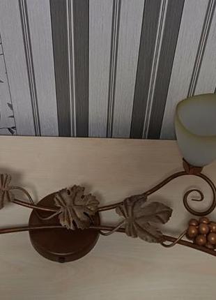 Люстра luminex флористика ідеальний стан. метал-скло