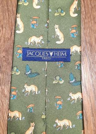 Винтажная коллекционная 100% шелк галстук от jacques heim paris made in atch