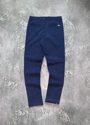 Lacoste 30/34 лакост синие оригинальные брюки штаны чиносы джинсы с селвиджом