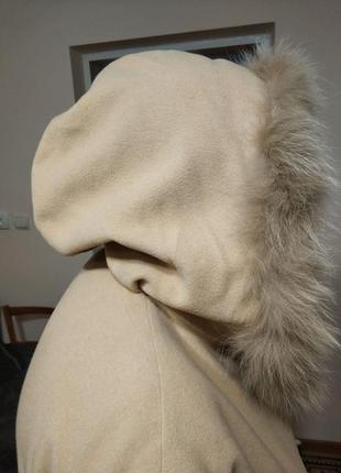 Большой теплый кашемировый плащ пальто5 фото