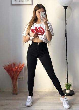 Джинсы чёрные denim co