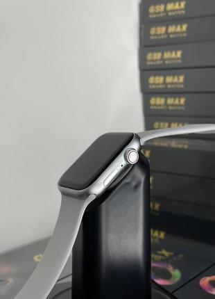 Смарт часы gs8 max 45мм с украинским языком / умные смартчасы безрамочные