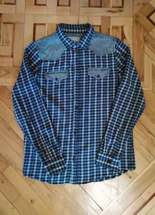 Супер рубашка"zara",11-12 лет,152см,100%коттон,турция.