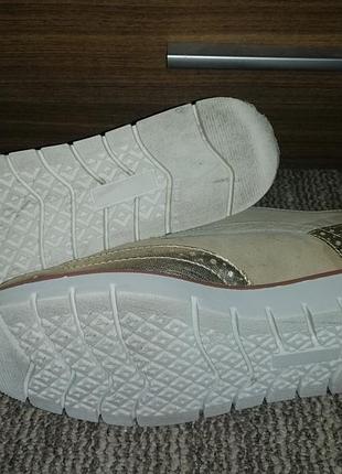 Женские туфли лоферы оксфорды слипоны кожаные размер 36 23,5см