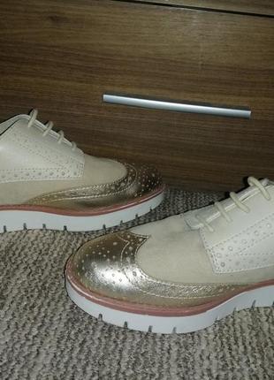 Женские туфли лоферы оксфорды слипоны кожаные размер 36 23,5см