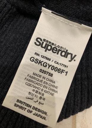 Кашемировый свитер джемпер superdry женский серый6 фото