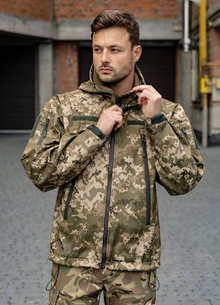 Куртка grifon tactical (сшп-022) піксель софтшел