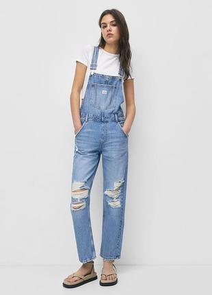 Джинсовий комбінезон pull&bear