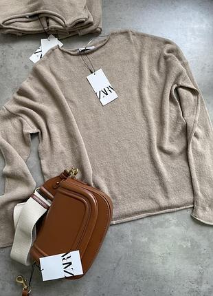 Шерстяной свитер zara