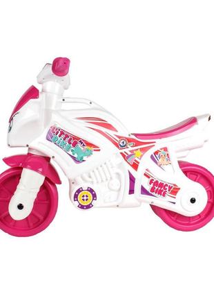 Мотоцикл технок 7204 каталка детский мотобайк беговел велобег толокар для девочек звук4 фото