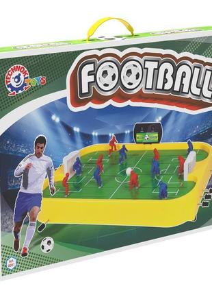 Настольная игра футбол технок 0021 детская стол поле табло счета фигурки мяч развивающая игрушка для детей2 фото