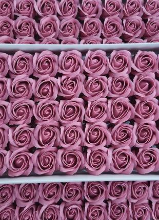 Мыльная роза махагоновая (корея) для создания роскошных неувядающих букетов и композиций из мыла