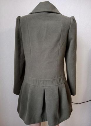 Кашемировое пальто цвет хаки2 фото