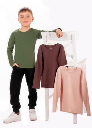 Комплект футболок с длинными рукавами для мальчиков, набор кофт