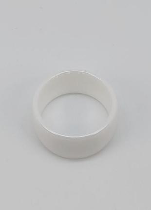 Кільце керамічне біле (гладке) арт. 041823 фото