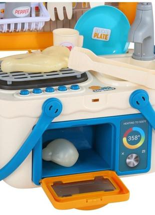Іграшкова дитяча кухня vanyeh 13m02 плита/валіза топ4 фото