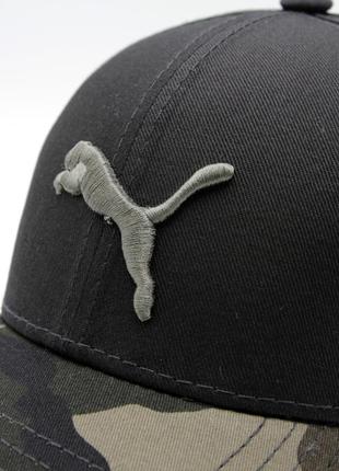 Стильная бейсболка puma черная и мультикам, удобный бейс на лето (s), кепка с логотипом пума мужская/женская3 фото
