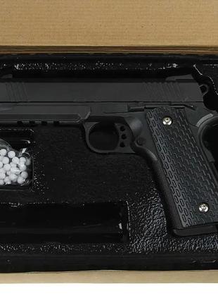 Пістолет кольт страйкбольний страйкбольний металевий galaxy colt 1911 rail3 фото