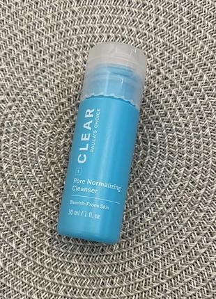 Средство для умывания при акне paula's choice clear pore normalizing acne cleanser, 30 мл1 фото