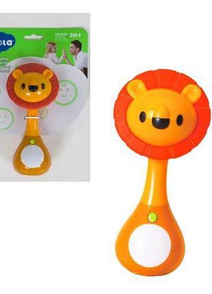 Погремушка музыкальная "львенок" hola топ