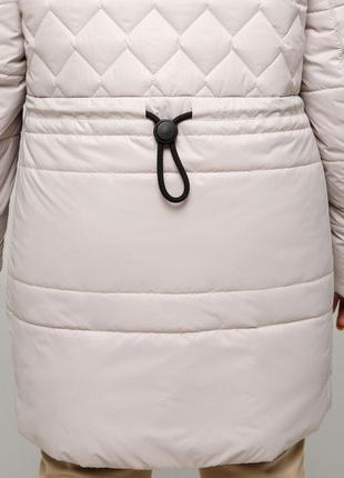 Гарна зимова куртка барселона стьобана з хутром під овчину великого розміру 50-60 розміри різні кольори лід8 фото