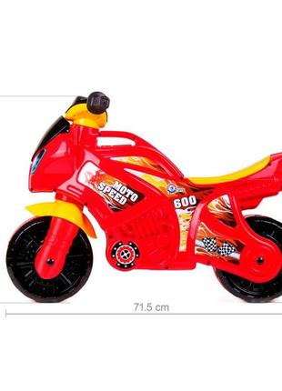 Мотоцикл технок 5118 красный детский мотобайк беговел велобег толокар для детей5 фото