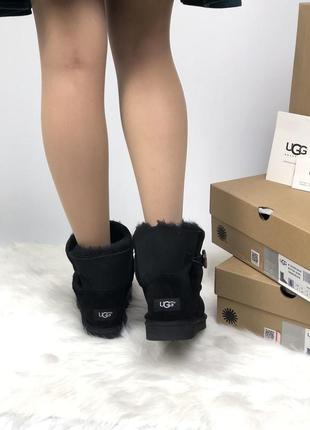 Жіночі міні уггі на ґудзику пуговиці mini ugg bailey button5 фото