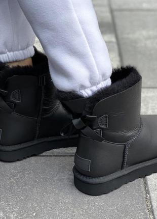 Жіночі міні уггі з бантиком mini ugg bailey