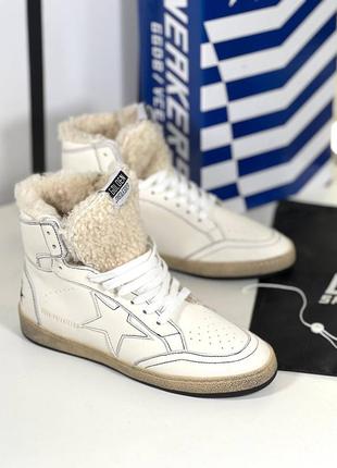 Женские зимние кеды кроссовки голден гус гуз golden goose ggdb