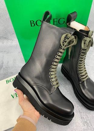 Чоботи в стилі bottega veneta