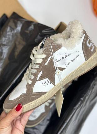 Женские зимние кеды кроссовки голден гус гуз golden goose ggdb