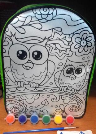 Детское творчество my color bagpack рюкзачок разрисовка, рюкзак своими руками