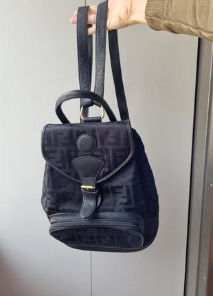 Рюкзак fendi, сумка fendi, fendi monogram, ранец, портфель,2 фото