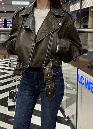 Косуха zara, кожаная куртка zara, байкерская куртка zara