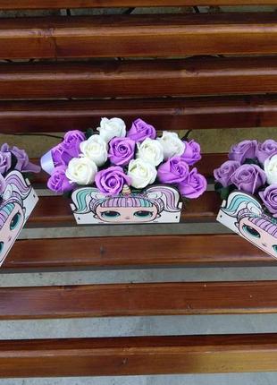 Мыльные розы (микс № 13) для создания роскошных неувядающих букетов и композиций из мыла