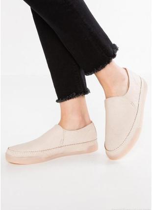 Шкіряні сліпони clarks hidi hope white