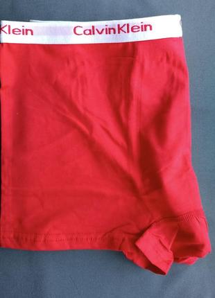 Модные мужские красные трусы calvin klein - трусы для парня2 фото