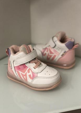 Хайтопи для дівчат черевики для дівчат кеди осінні кросівки для дівчат дитяче взуття осінні хайтопи1 фото