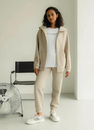 Дуже тепла жіноча товстовка на замку з оригінальним малюнком колосків 42-52 розміри...