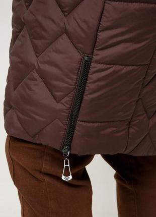 Модная женская зимняя куртка тоскана стеганая с мехом под овчину батал 50-60 размеры...