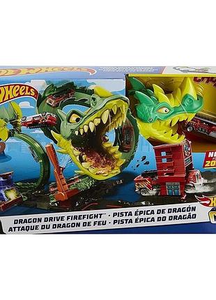 Ігровий набір "атака вогняного дракона", hot wheels kid