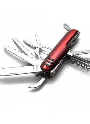 Складаний кишеньковий ніж stinger 11 в 1 червоний (dn25575)