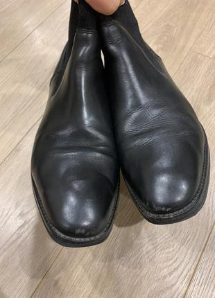 Демисезонные челси кожаные осенние деми сапожки сапоги анкл бутс ankle boots 38 размер носком4 фото