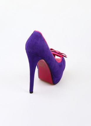 Туфли roselight фиолетовый (ln-59847-3a-purple)4 фото
