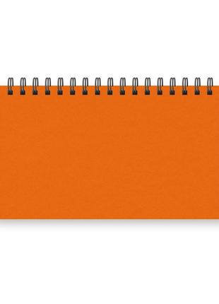 Щотижневик недатований помаранчевий формат 150 х 90 мм, 63 аркуши, лінія, баладек reflections